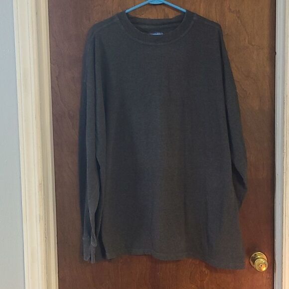 Pluma by Russell Athletic 2XL Charcoal Grey Long Sleeved Tee Shirt - Picture 1 of 3